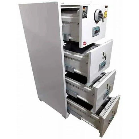 4 Drawers Fire Resistant Filing Cabinet 4 Key & Digital Number Lock - Image 2
