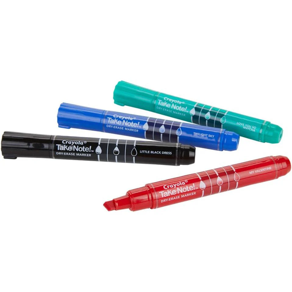 Crayola 4CT.TAKE NOTE BROAD LINE DRY-ERASE.COLORED - Image 3