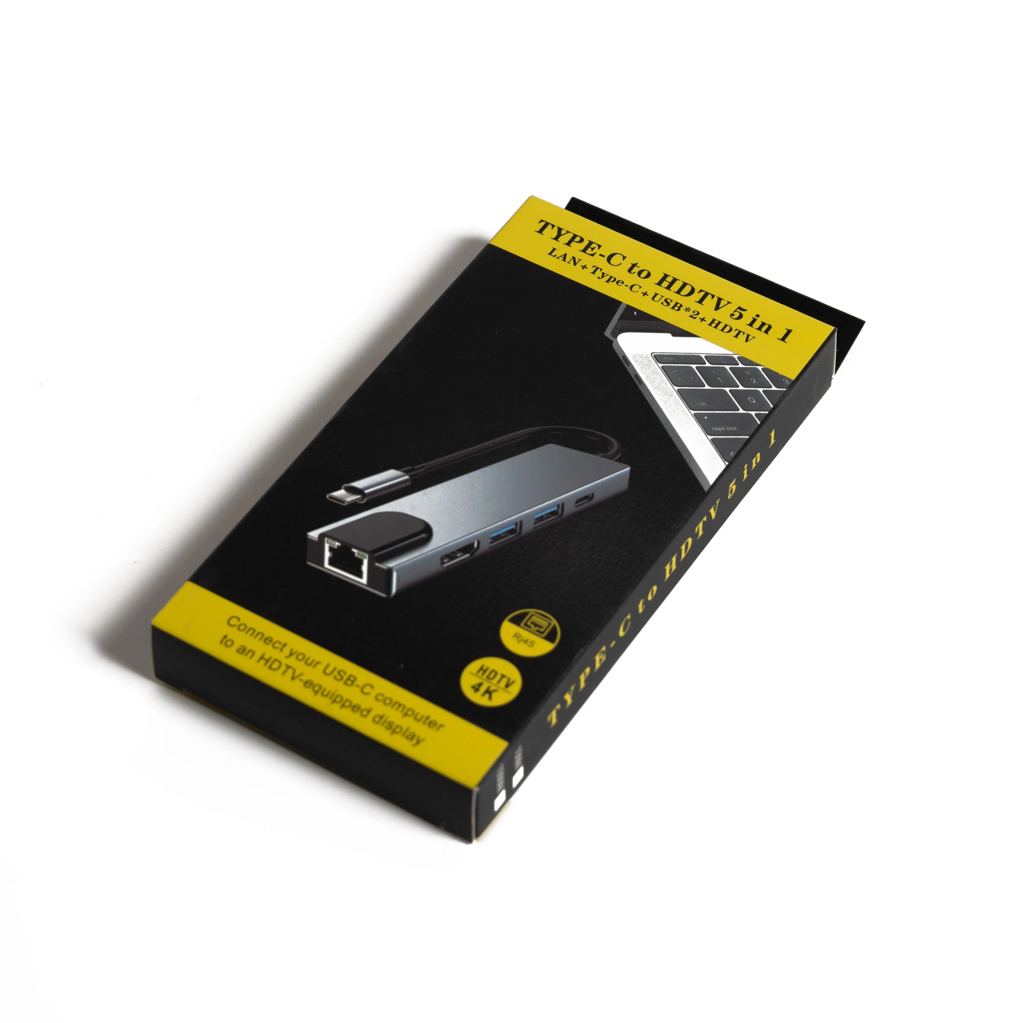 TYPE-C TO USB HUB -5 IN 1 (LAN+TYPE-C+USB*2+HDMI) - Image 2