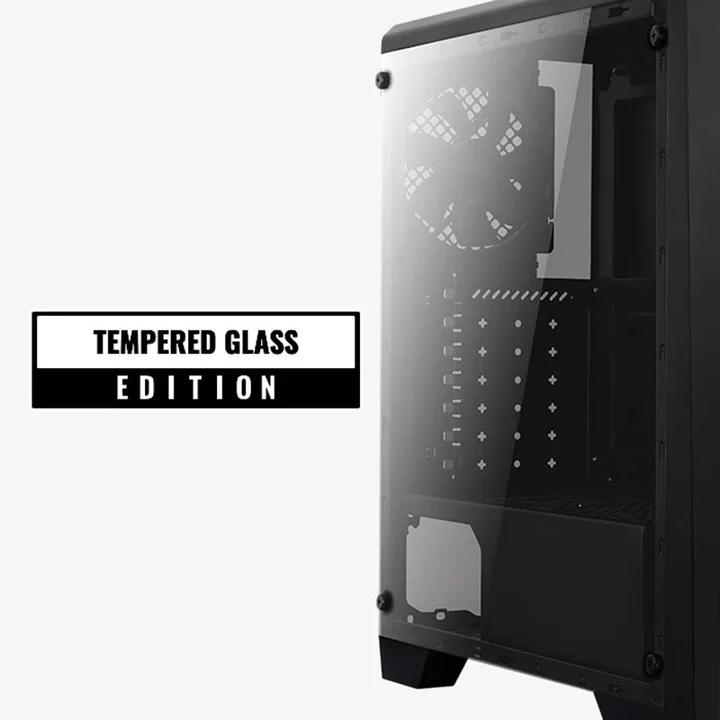 Aerocool Cylon RGB ATX Mid Tower Case - Black - Image 2