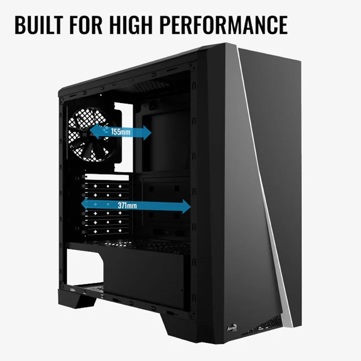 Aerocool Cylon RGB ATX Mid Tower Case - Black - Image 5