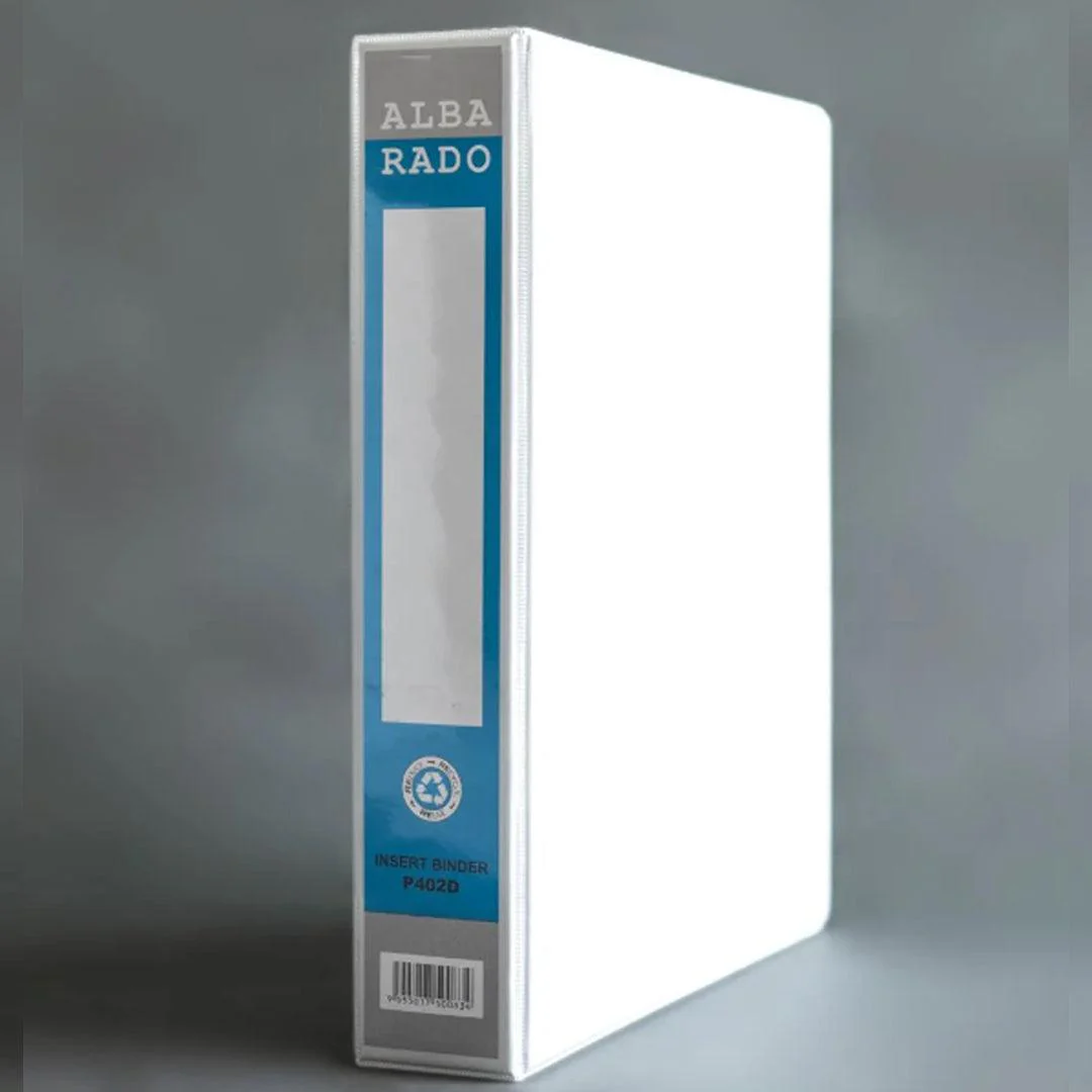 Alba Rado 25Mm Pvc 4D White Ring File