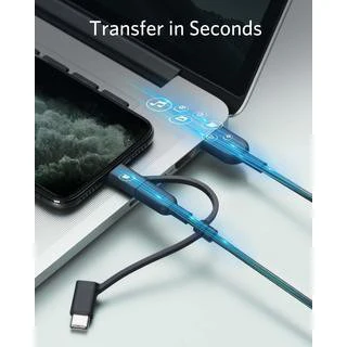 Anker 3 in 1 PowerLine II (0.9m) C89 - Black - Image 5