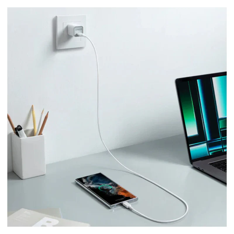 Anker 322 USB-C to USB-C Cable - 60W / 0.9 Meter / White - Image 6