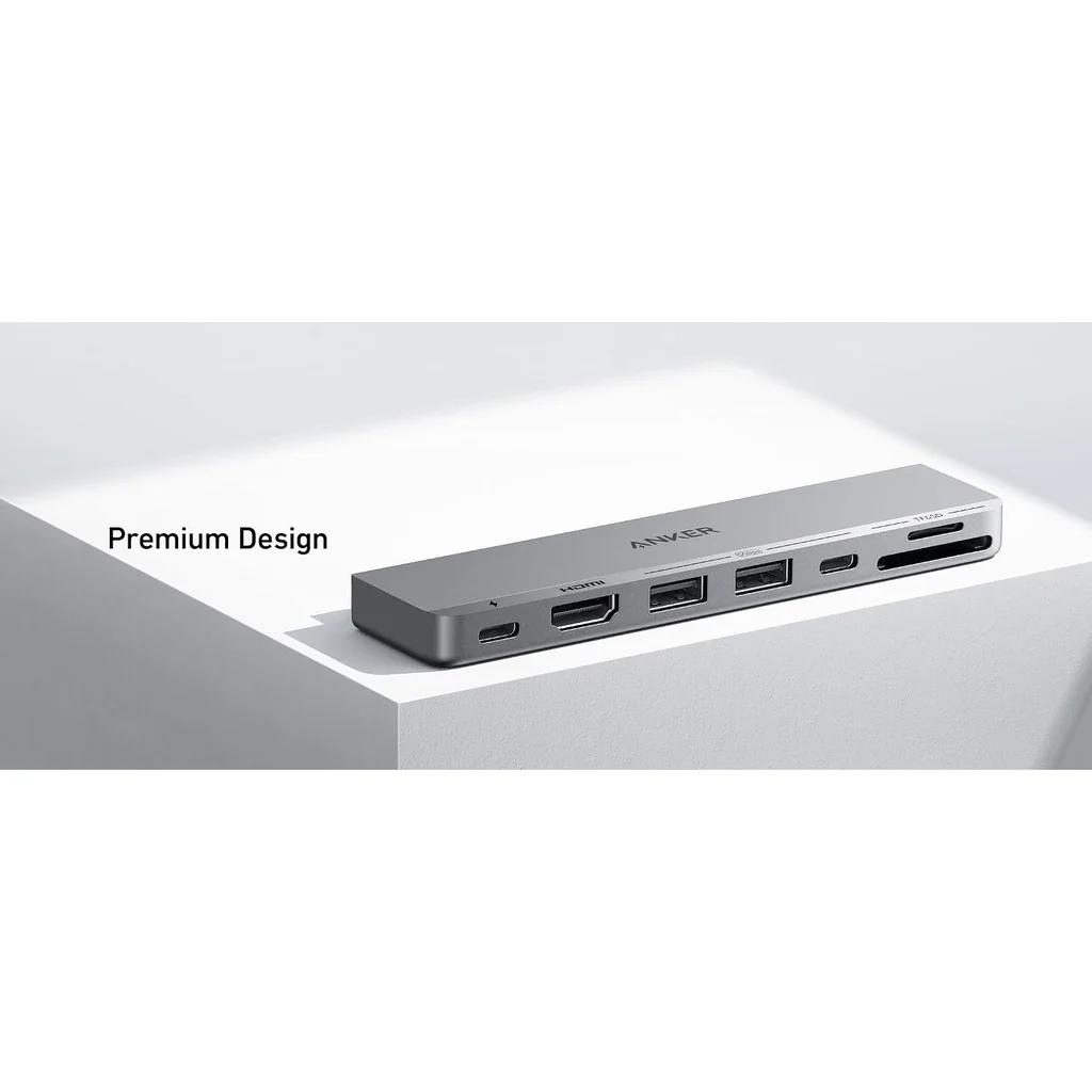 Anker 547 USB-C Hub 7-in-2, for MacBook Silver - Image 8
