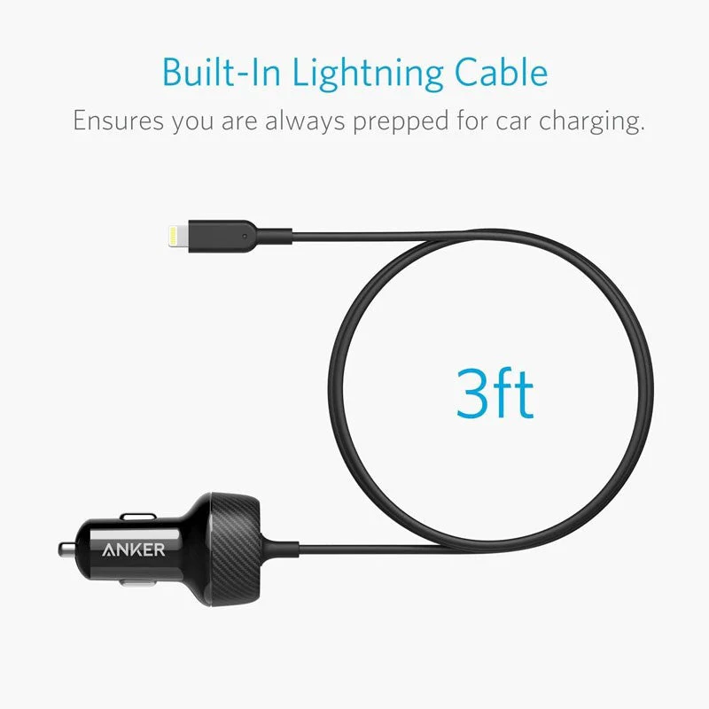 Anker PowerDrive 2 Elite Car Charger - 24W / Black - Image 6