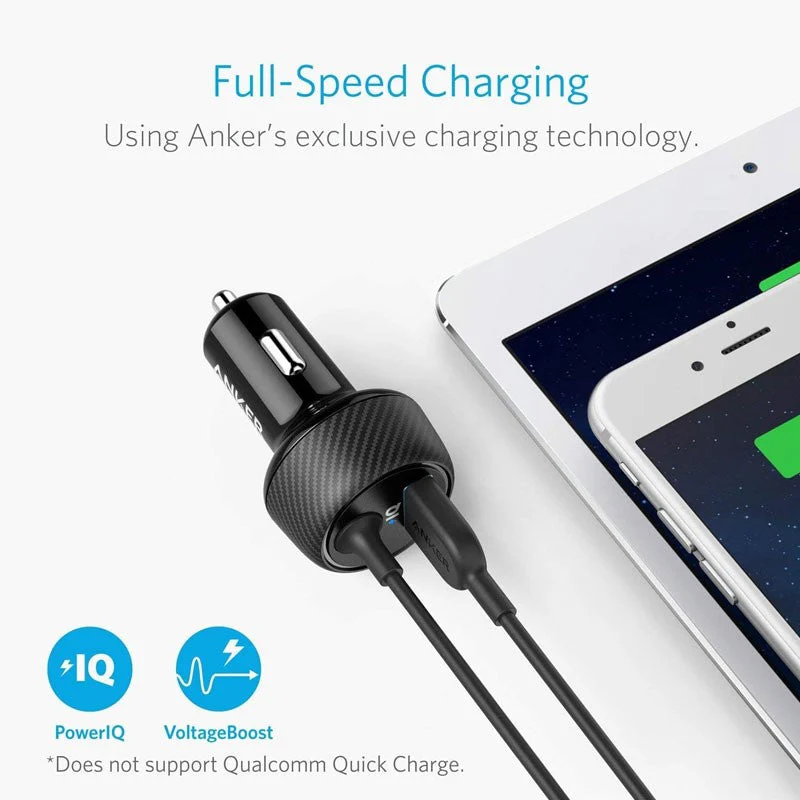 Anker PowerDrive 2 Elite Car Charger - 24W / Black - Image 7