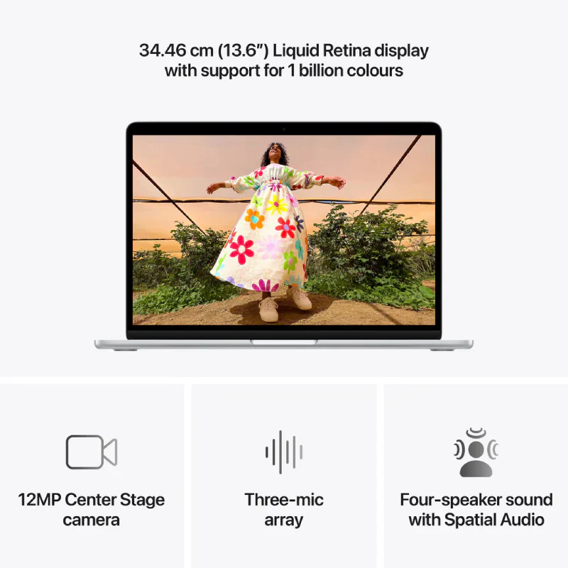Apple MacBook Air - 13.6" / M5 / 10-Core CPU / 8-Core GPU / 16GB RAM / 512GB SSD / Arb/Eng / Silver / 1YW (Z1L000184) - Image 5