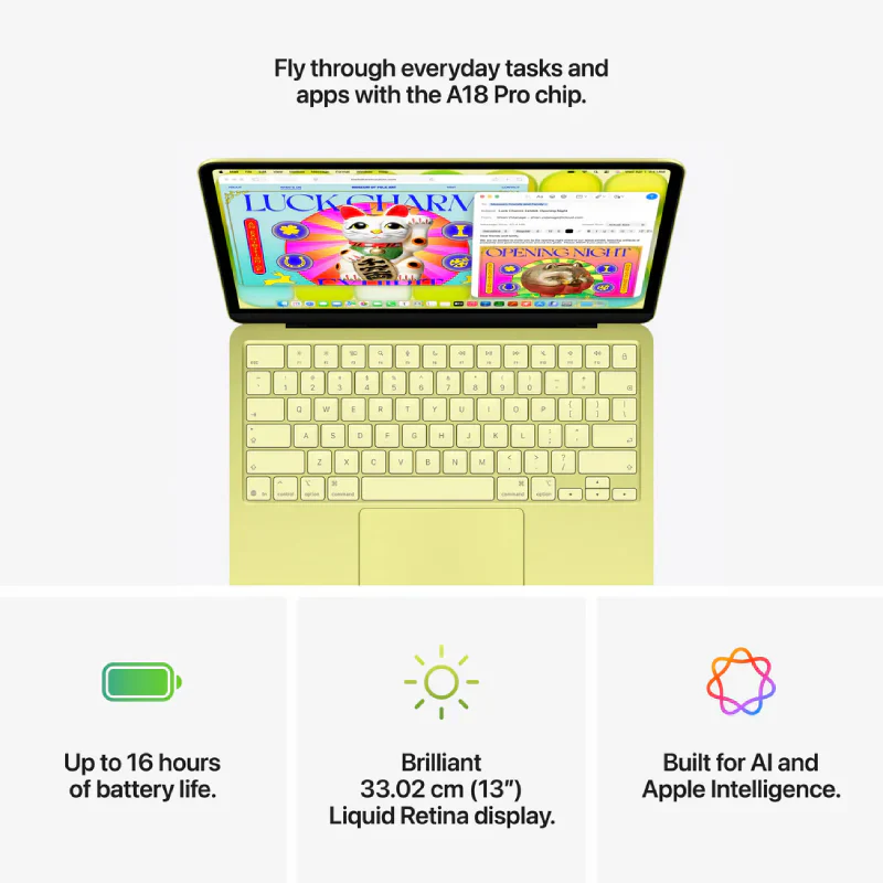 Apple MacBook Neo - 13.0" / A18 Pro / 6-Core CPU / 5-Core GPU / 16-Core Neural Engine / 8GB RAM / 256GB SSD / 1YW - Image 5