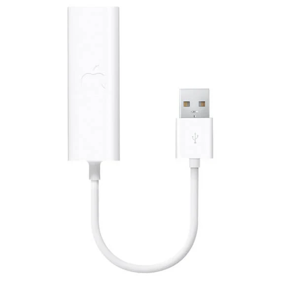Apple USB to Ethernet Adapter - 100 Mbps / RJ-45 / USB 2.0 / White