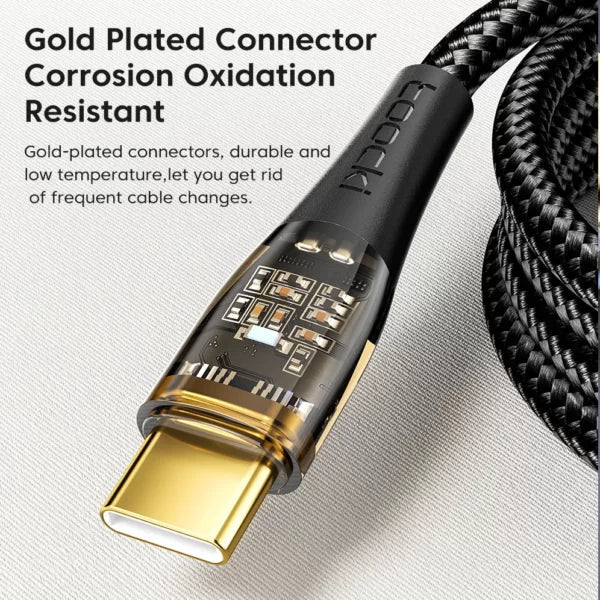 Aspor A153 240W Fast Charging Cable – Type-C to Type-C / 1.8m - Image 2
