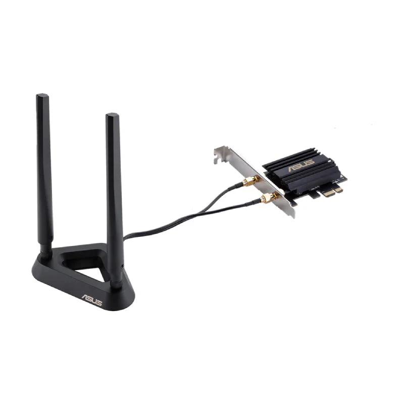 ASUS (PCE-AX58BT) AX3000 Dual Band PCI-E Wi-Fi 6 Adapter with 2 External Antennas - 5GHz (2402 Mbps) / PCI-E - Image 2