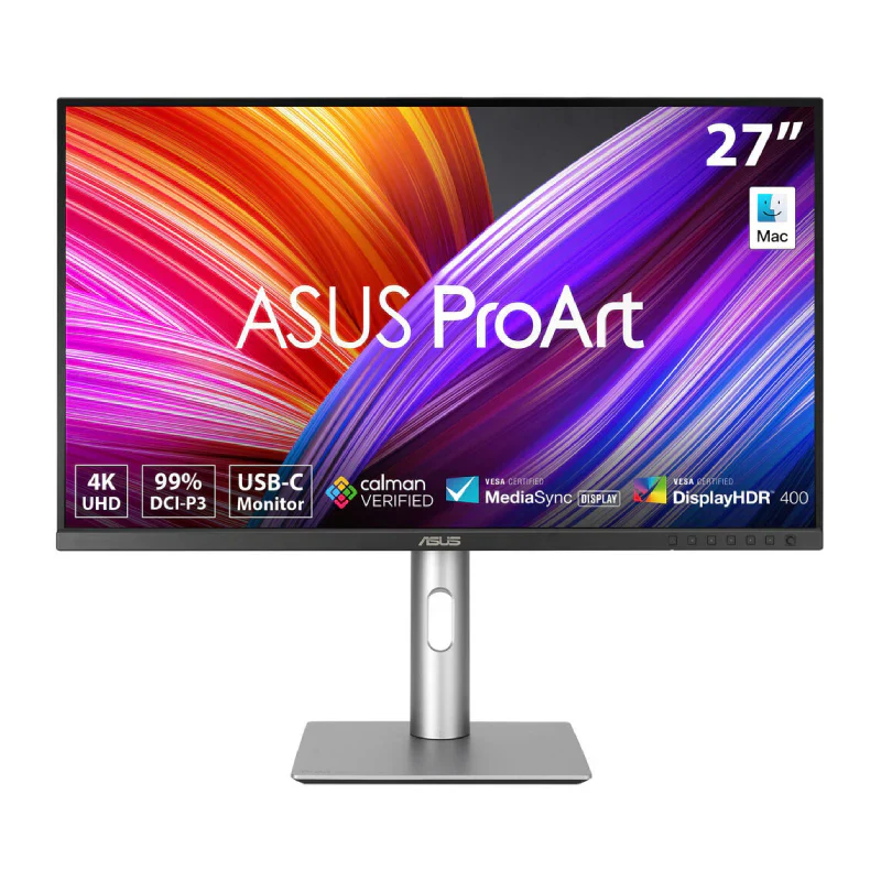 Asus ProArt PA279CRV 27” IPS 4K UHD Professional Monitor, Display Port USB-C PD 96W, With 4-Way Ergonomic Stand