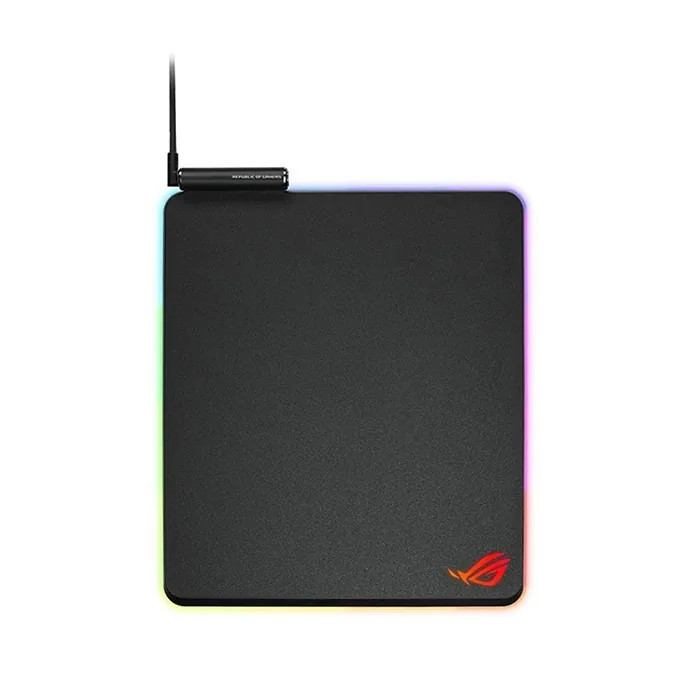 Asus Rog Balteus RGB Gaming Mouse Pad with 15-zone Aura Sync Lighting, Portrait Hard Surface,USB Passthrough & Nonslip Rubber Base - Image 2