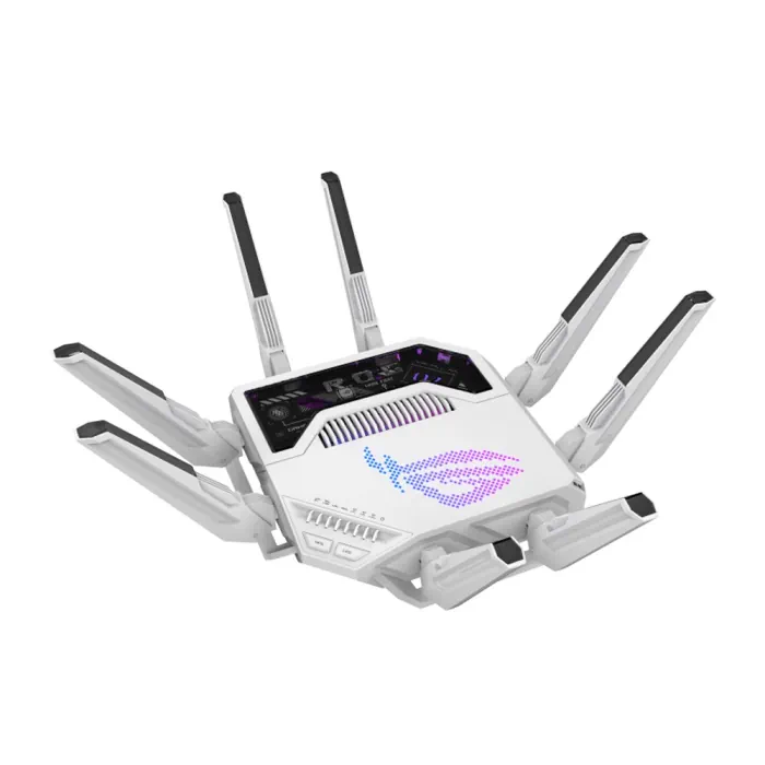 ASUS ROG Rapture GT-BE19000AI WiFi7 Ai Tri-Band Gaming Router - White - Image 2