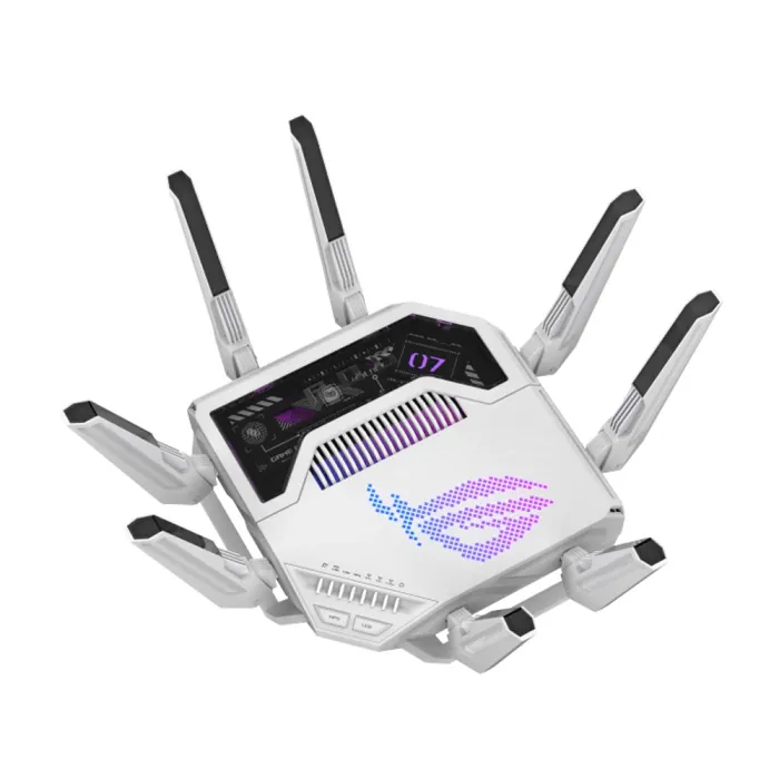 ASUS ROG Rapture GT-BE19000AI WiFi7 Ai Tri-Band Gaming Router - White - Image 3