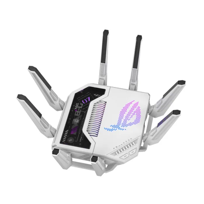 ASUS ROG Rapture GT-BE19000AI WiFi7 Ai Tri-Band Gaming Router - White - Image 4