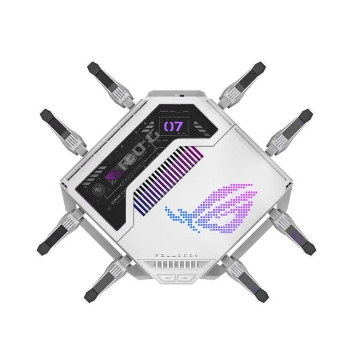 ASUS ROG Rapture GT-BE19000AI WiFi7 Ai Tri-Band Gaming Router - White - Image 5