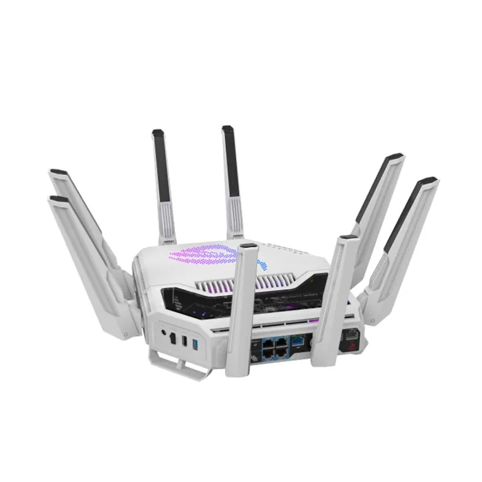ASUS ROG Rapture GT-BE19000AI WiFi7 Ai Tri-Band Gaming Router - White - Image 6