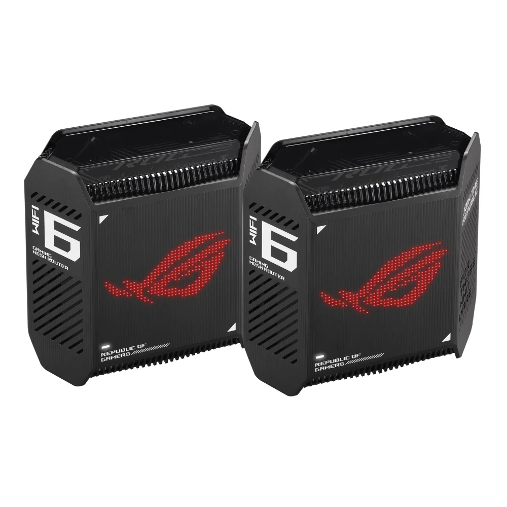 Asus Rog Rapture Gt6 Whole Home Mesh Wi-Fi 6 2-Pack System - Black
