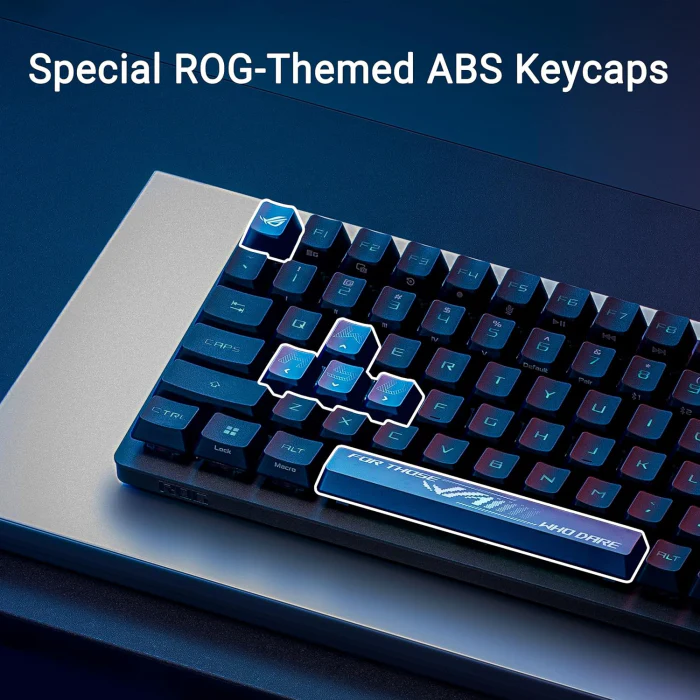 Asus X902 Rog Strix Scope II 96 RX Wireless Optical Mechanical Gaming Keyboard Rog RX Blue Switch Clicky And Speedy (Arabic) - Black - Image 7