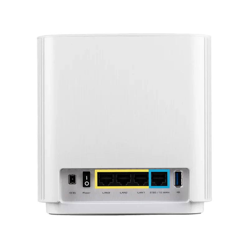 ASUS (XT8) ZenWi-Fi AX6600 Whole Home Tri-Band Mesh WiFi 6 - 5GHz (1201 Mbps) / USB 3.1 Gen 1 / Gigabit WAN / Gigabit LAN - Image 4