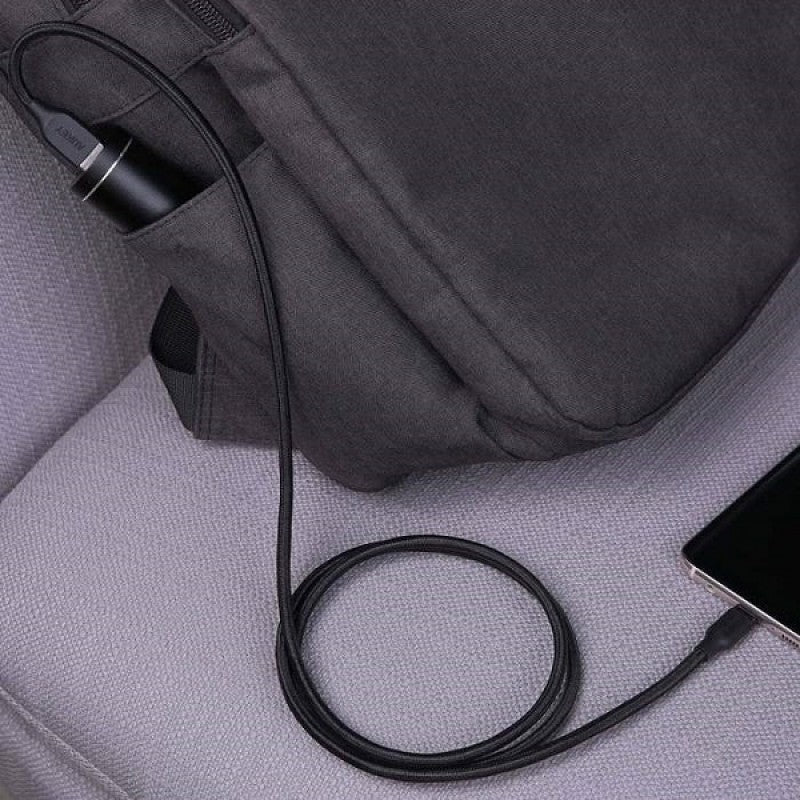 Aukey Braided Nylon Usb 3.1 Gen1 To Usb-C 1.2M Cable - Black - Image 2