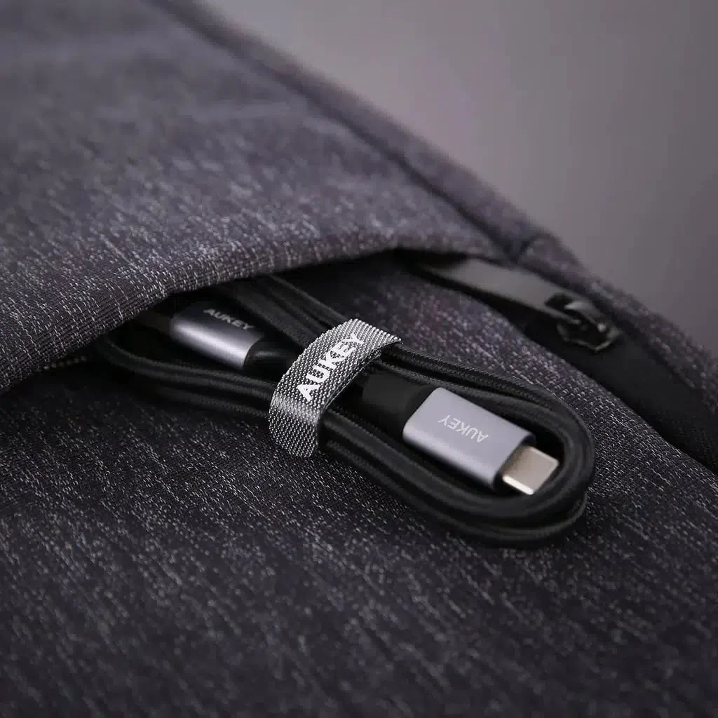 AUKEY CB-CMD1 1M USB A To USB C Quick Charge 3.0 Durable Braided Nylon Cable (3 Pack) - Image 3