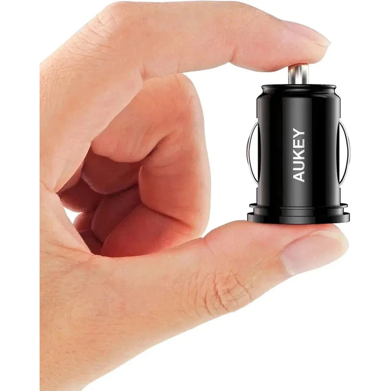 Aukey Cc-S1 Bk 24W Duo-Port Ultra Small Car Charger - Black - Image 2