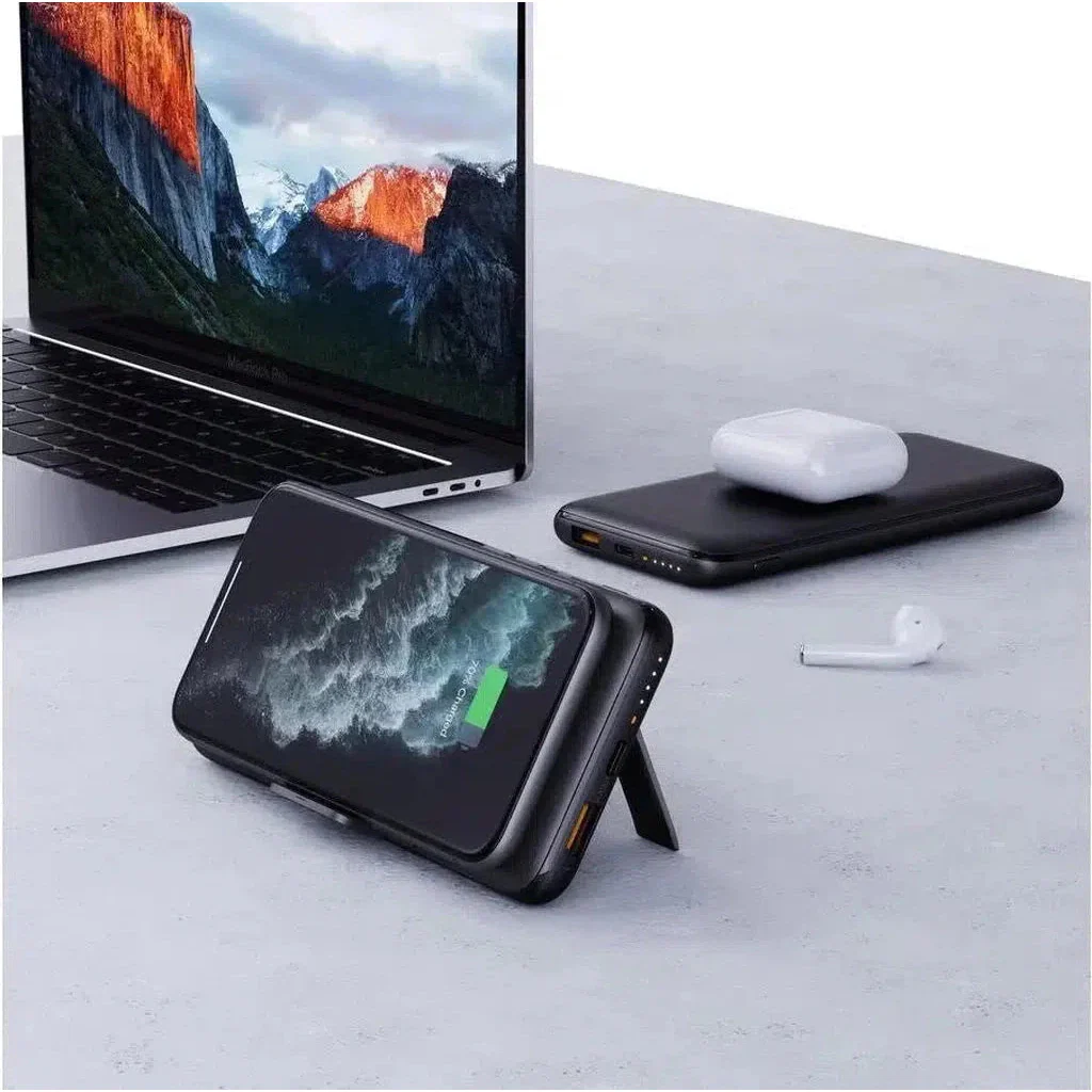 Aukey Pb-Wl02 10,000Mah Wireless Charging Power Bank - Black - Image 4