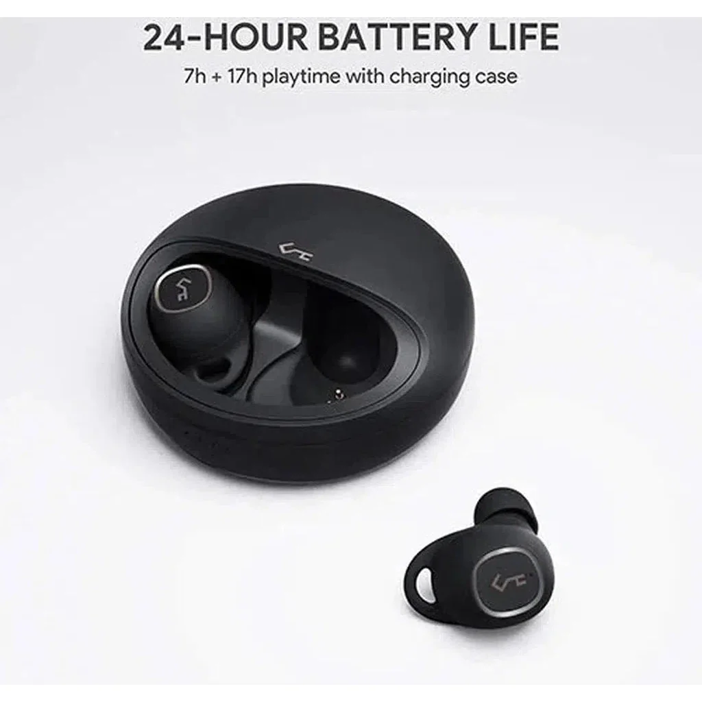AUKEY True Wireless Earbuds with Rechargeable Case - Black