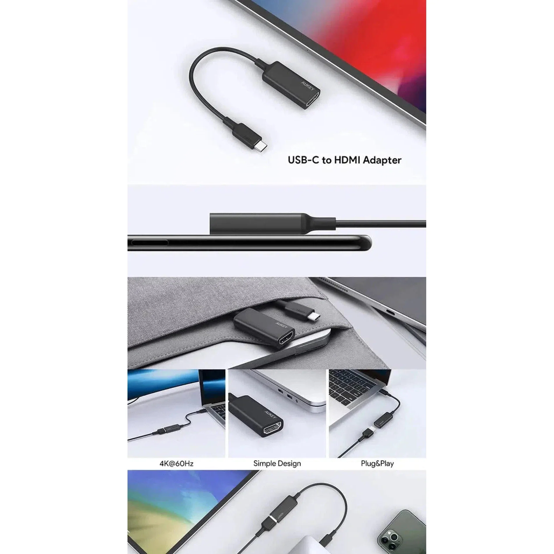 Aukey Usb-C To Hdmi Adapter - Image 2