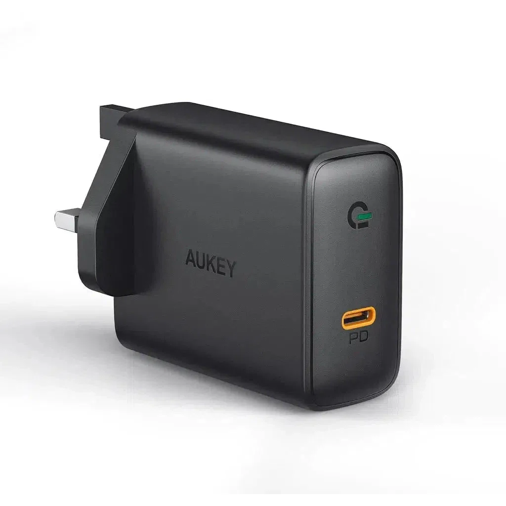 Aukey Pa-D4 Bk 60W Pd Wall Charger With Gan Power Tech With C To C Cable