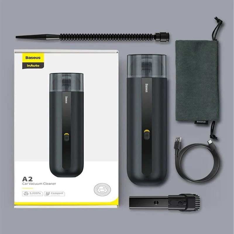 Baseus A2 Car Vacuum Cleaner - 5000pa Suction / Green - Image 9