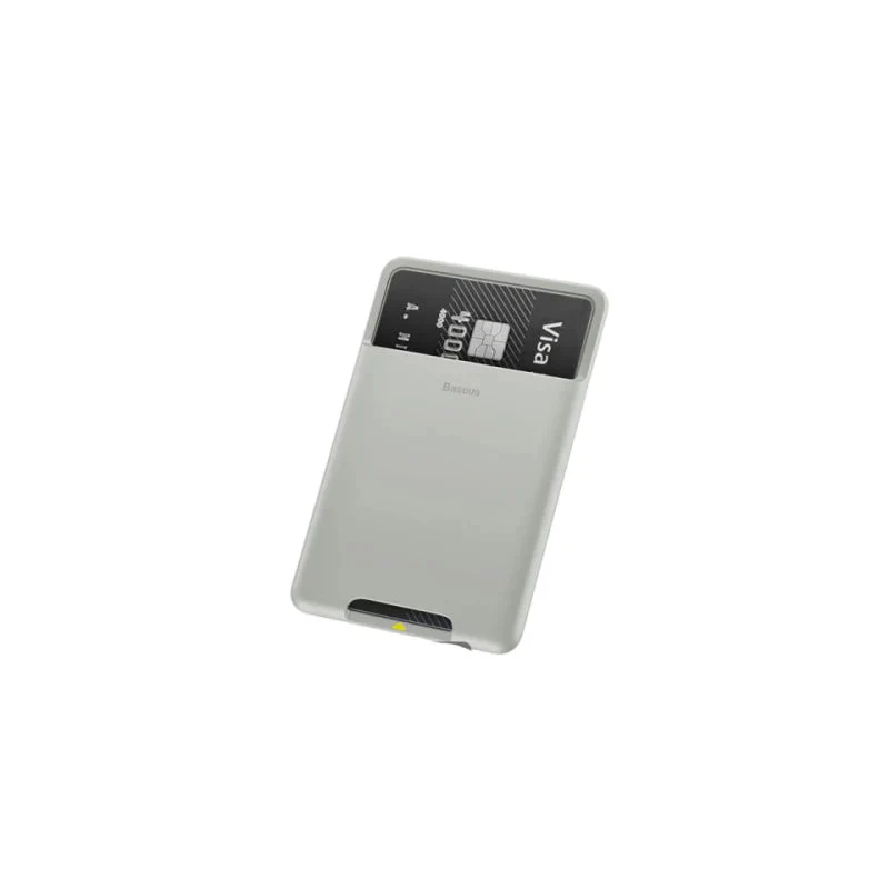 Baseus back stick silicone card bag - French grey