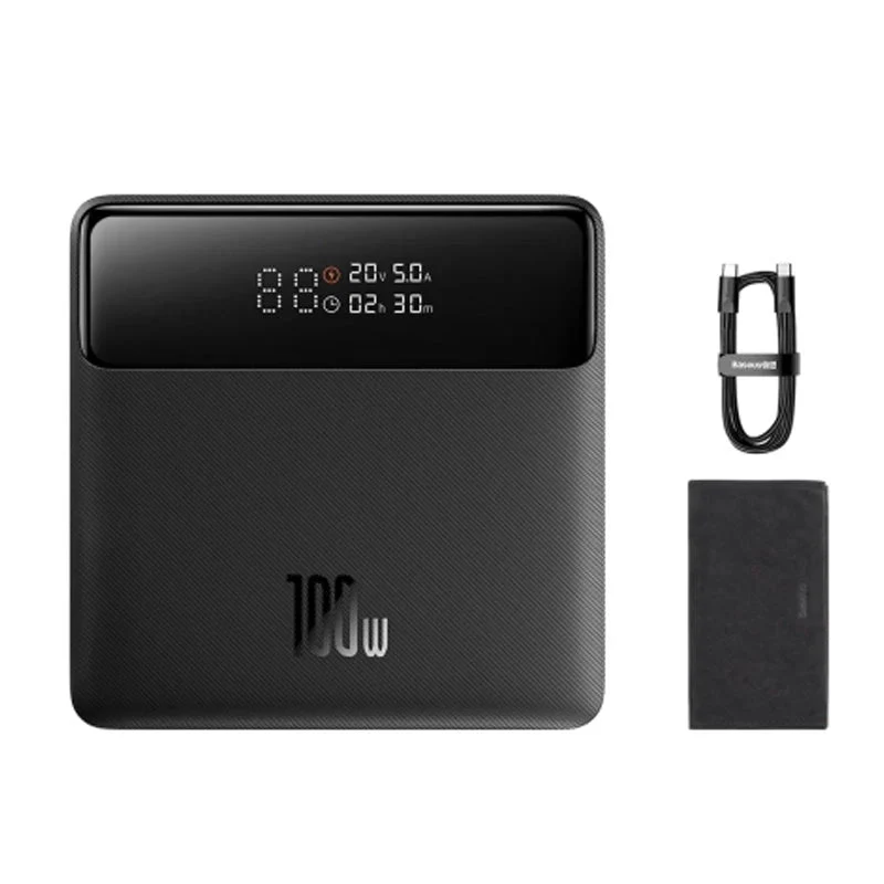 Baseus Blade Power Digital Display HD Edition Power Bank - 100W PD/ 20000mAh/ Black - Image 2