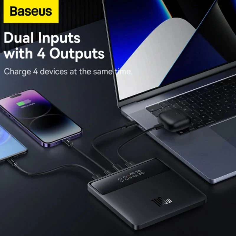 Baseus Blade Power Digital Display HD Edition Power Bank - 100W PD/ 20000mAh/ Black - Image 4