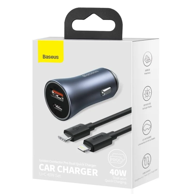 BASEUS CAR CHARGER 40W - Image 8