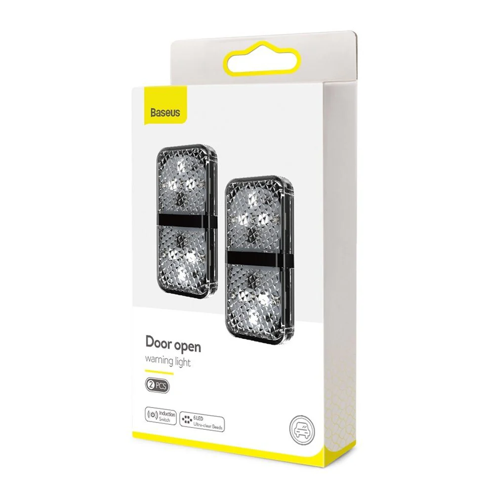 Baseus Door Open Warning Light 2PCS - Black CRFZD-01 - Image 5