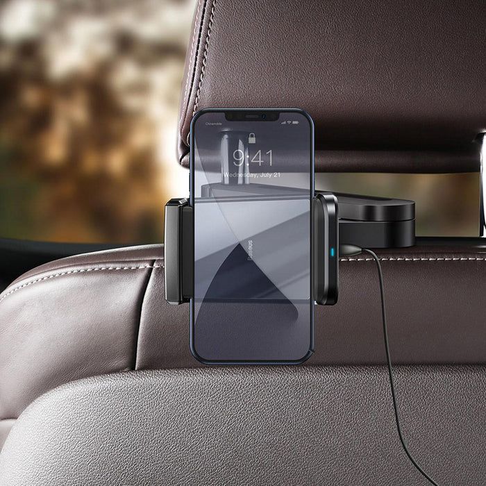Baseus Energy Storage Backseat Holder Wireless Charger Black - Image 6