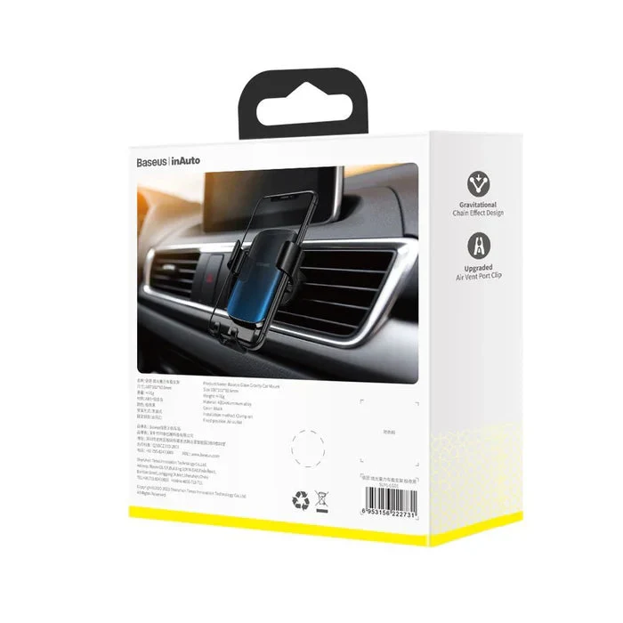 Baseus Glaze Gravity Car Mount Black - Image 10