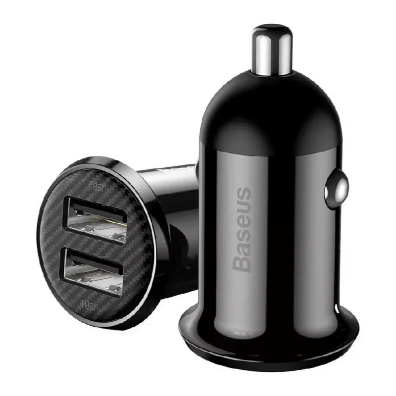 Baseus Grain Pro Car Charger - Black - Image 2