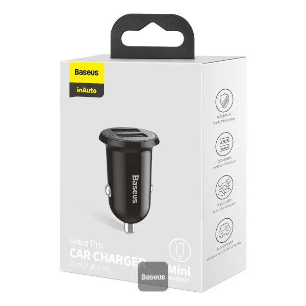 Baseus Grain Pro Car Charger - Black - Image 4