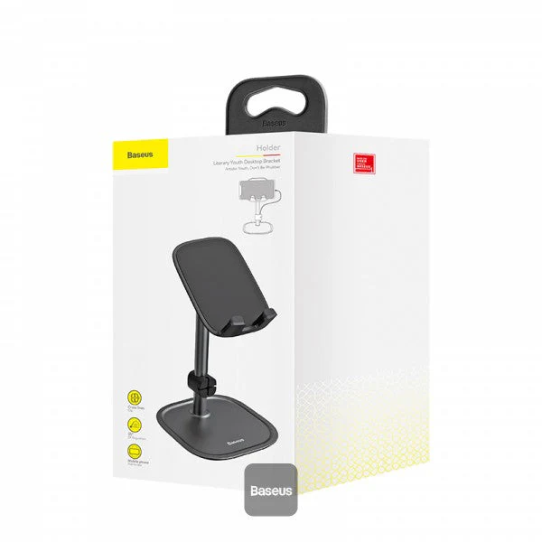 Baseus Literary Youth Desktop Bracket 15W Wireless Mobile Holder Black - Image 7