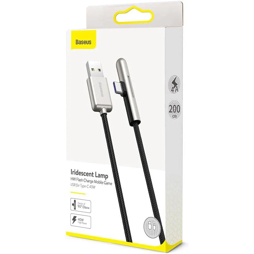 BASEUS LRIDESCENT LAMP HW FLASH CHARGE MOBILE GAME USB FOR TYPE-C - Image 3
