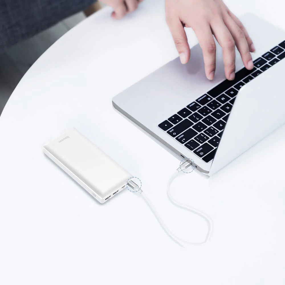 Baseus Mini JA 30000mAh Power Bank - White - Image 10