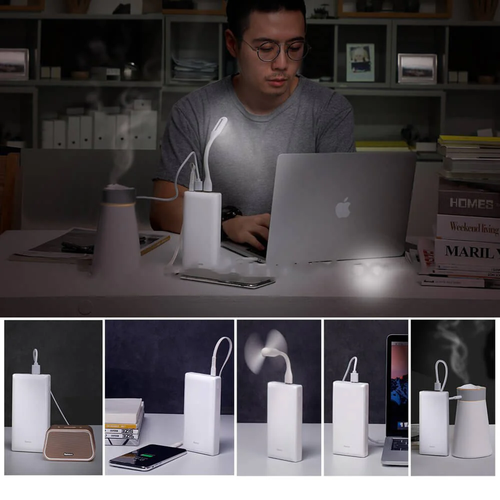 Baseus Mini JA 30000mAh Power Bank - White - Image 6