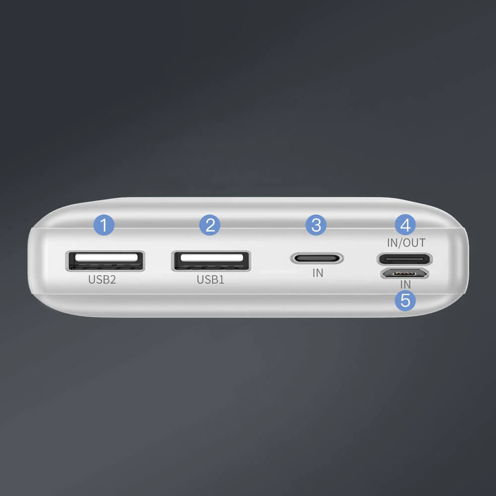 Baseus Mini JA 30000mAh Power Bank - White - Image 7
