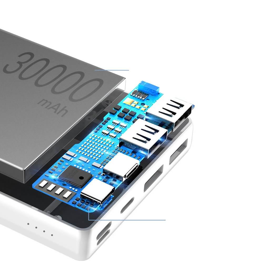 Baseus Mini JA 30000mAh Power Bank - White - Image 8