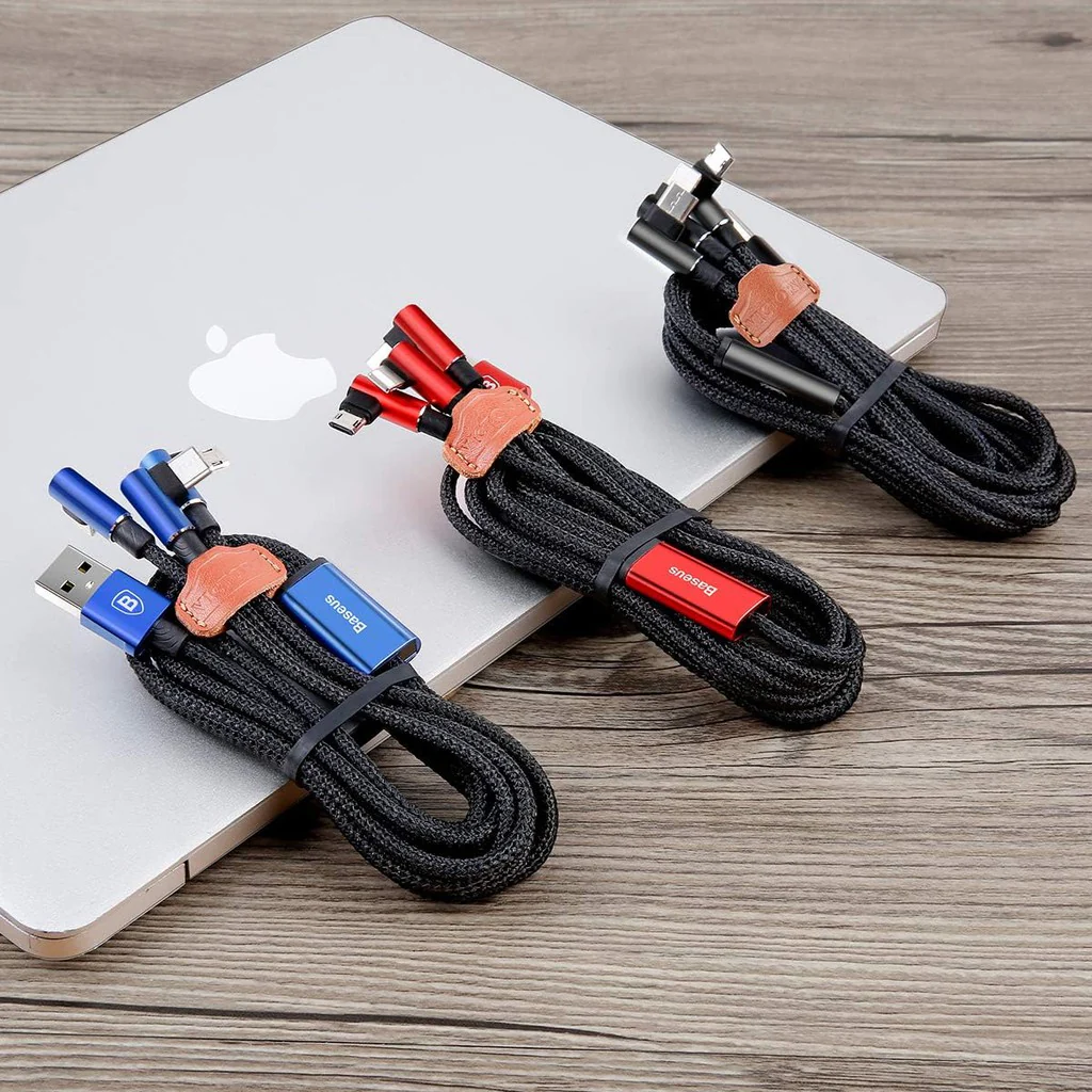 BASEUS MVP Cable 3 In 1 USB Output For iPhone + Type-C + Micro 3.5A Max 1.2M CAMLT-WZ01 - Image 2